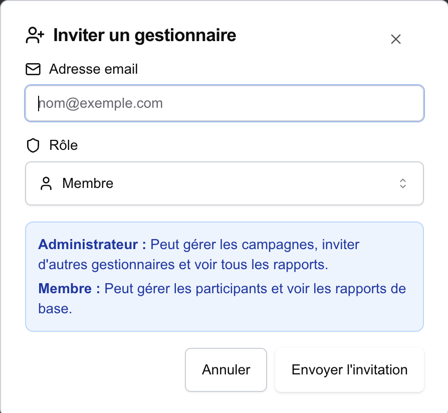 Gérer les informations de l'école et ajouter d'autres personnes